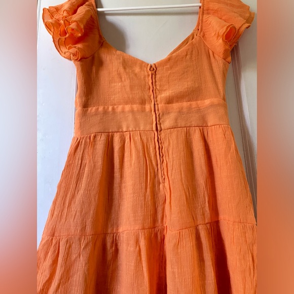 Orange Midi Dress - Picture 2 of 3